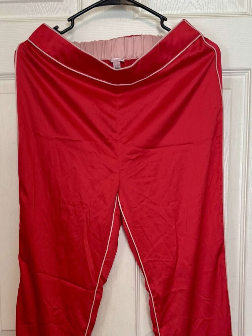 NWOT Victorias Secret Red Satin Pajama Bottoms Size S
